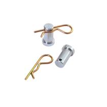 Kit 2 Pino Trava 45mm Suporte de Towbar + trava R - Zincada