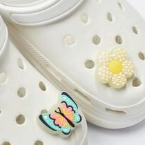 Kit 2 Pins LED para Babuche Brilha no Escuro Variados - - borboleta