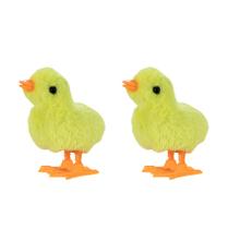 Kit 2 Pintinhos Amarelinho a Corda Art Brink Kit 2 Pintinhos Amarelinho a Corda Art Brink