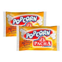 Kit 2 Pipoca para Microondas Pop Corn Pachá Sabor Manteiga Suave 100g - Pacha