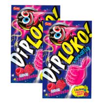 Kit 2 Pirulito Dip Loko Boom Explosive Sabor Framboesa 11g