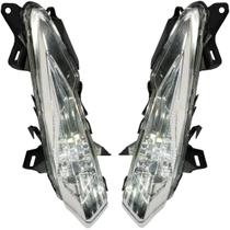 Kit 2 pisca seta dianteiro direito e esquerdo Biz110 Biz125 2018 em diante cristal
