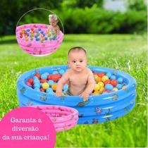 Kit 2 Piscinas Redonda Inflável Verão Menino Menina criança bebê praia para bolinha 180l comporta 2