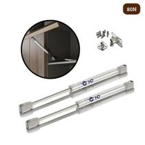 Kit 2 Pistão À Gás Com Amortecedor Para Armário Cozinha 80N Kit 2 Pistão À Gás Com Amortecedor Para Armário Cozinha 80N