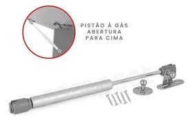 Kit 2 Pistão P/ Porta De Armário Abre P/ Cima Gás 80n