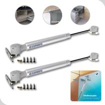 Kit 2 Pistões Basculante A Gás Para Armário Força 100N