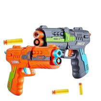 Kit 2 Pistola de Dardos Soft Bullet Brinquedo Cores Sortidas Kit 2 Pistola de Dardos Soft Bullet Brinquedo Cores Sortidas