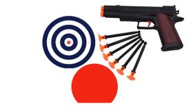 Kit 2 Pistolas Arminha Brinquedo +12 Dardos + 2 Alvos id871 Kit 2 Pistolas Arminha Brinquedo +12 Dardos + 2 Alvos id871