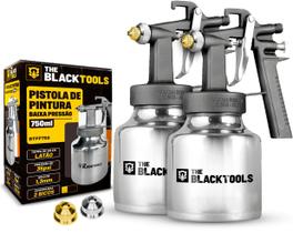 Kit 2 Pistolas De Pintura Ar Direto 2 Bicos 1.3mm 750ml Kit 2 Pistolas De Pintura Ar Direto 2 Bicos 1.3mm 750ml