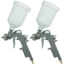 Kit 2 Pistolas Pintura Gravidade Convencional Profissional 3 Bicos 1,2 1,5 1,8mm Importway IWPPG-3B Kit 2 Pistolas Pintura Gravidade Convencional Profissional 3 Bicos 1,2 1,5 1,8mm Importway IWPPG-3B