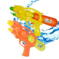 Kit 2 Pistolinha Lança Água Potente Grande Lançador Infantil Brinquedo Verão