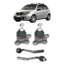 Kit 2 Pivô + 2 Terminal Citroen C3 (2003-2012) Kit 2 Pivô + 2 Terminal Citroen C3 (2003-2012)
