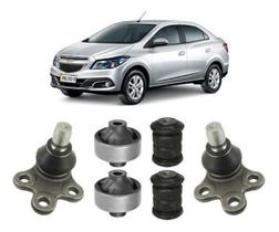 Kit 2 Pivô 4 Bucha Balança Dianteira Prisma 2018 2019 2020