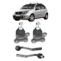 Kit 2 Pivôs e 2 Terminais Citroen C3 2003 a 2012 Kit 2 Pivôs e 2 Terminais Citroen C3 2003 a 2012