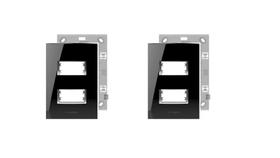 KIT 2 Placa 4x2 2 Módulo Black Piano Alumbra Inova Pro Class KIT 2 Placa 4x2 2 Módulo Black Piano Alumbra Inova Pro Class