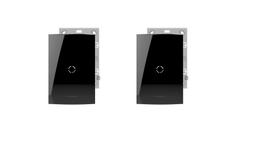 KIT 2 Placa 4x2 Cega Black Piano Alumbra Inova Pro Class KIT 2 Placa 4x2 Cega Black Piano Alumbra Inova Pro Class