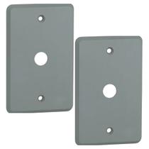 Kit 2 Placa 4x2 Furo Central Silentoque Pial 8508 Cinza