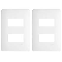 Kit 2 Placa 4x2 Para 2 Módulos Horizontais Distanciados 3636
