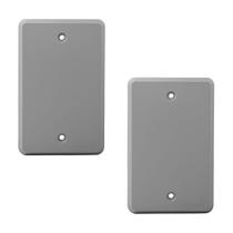 Kit 2 Placa Acabamento 4x2 Cega Cinza Silentoque Pial 8510