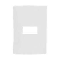 Kit 2 Placa Branca 1 Módulo com Suporte Linha I9 - Ilumi Kit 2 Placa Branca 1 Módulo com Suporte Linha I9 - Ilumi