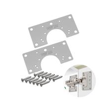 Kit 2 Placa de Reparo Dobradica / Calco + Paraf