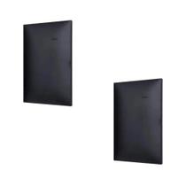 Kit 2 Placa/Espelho 4X2 Cega Preto Pial Plus+ 618500PT+ Kit 2 Placa/Espelho 4X2 Cega Preto Pial Plus+ 618500PT+