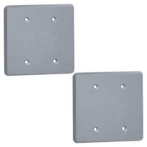 Kit 2 Placa / Espelho 4X4 Cega Silentoque Pial Cor Cinza