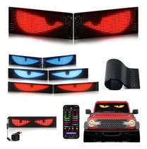 Kit 2 Placa Grande C Olhos Led Imagens Carro Caminhão 60x12 Kit 2 Placa Grande C Olhos Led Imagens Carro Caminhão 60x12