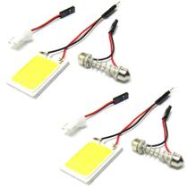 Kit 2 Placa Led Cob 10w 12v 48 Chips 6000k Torpedo T10 W5W Tipo de Conector:T10 + Torpedo