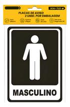 Kit 2 Placa Sinalização Banheiro Feminino Masculino Comércio Vermelho E Preto Kit 2 Placa Sinalização Banheiro Feminino Masculino Comércio Vermelho E Preto