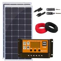 Kit 2 Placa Solar 310W Controlador 30A PWM Conector MC4Y