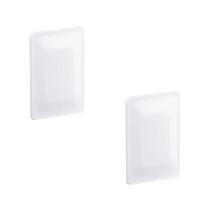 Kit 2 Placas 4X2 Cega Branco Com Suporte Zeffia Pial 680180