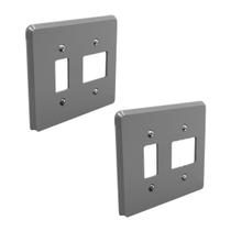 Kit 2 Placas 4x4 1 Posto Duplo + 1 Posto Silentoque 8512