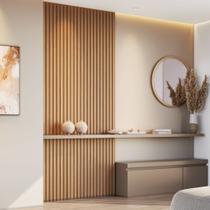 Kit 2 Placas de Painel Ripado Milão 2,50cm X 1,16cm X 3,3mm (rende 2,9m²) Ecorevest