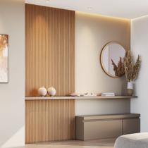 Kit 2 Placas de Painel Ripado Tóquio 250cm X 58cm X 3,3mm (rende 2,9m²) Ecorevest