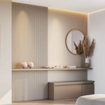 Kit 2 Placas de Painel Ripado Toronto 250cm X 58cm X 3,3mm (rende 2,9m²) Ecorevest Kit 2 Placas de Painel Ripado Toronto 250cm X 58cm X 3,3mm (rende 2,9m²) Ecorevest