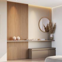 Kit 2 Placas de Painel Ripado Toronto 250cm X 58cm X 3,3mm (rende 2,9m²) Ecorevest