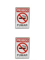 KIT 2 PlacaS DE Sinalizacão 20x15 Proibido Fumar C/ NFE KIT 2 PlacaS DE Sinalizacão 20x15 Proibido Fumar C/ NFE