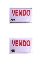 KIT 2 PlacaS DE Sinalização 20x30 Frase: Vendo KIT 2 PlacaS DE Sinalização 20x30 Frase: Vendo