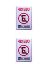 KIT 2 PlacaS DE Sinalização 30x20 Proibido Estacionar