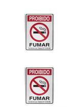 KIT 2 PlacaS DE Sinalização 30x20 Proibido Fumar - JA