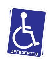 Kit 2 Placas de Sinalização PCD - Acessibilidade para Pessoas com Deficiência e Cadeirantes