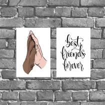 Kit 2 Placas Melhor Amigo Do Homem 18x27cm Kit 2 Placas Melhor Amigo Do Homem 18x27cm