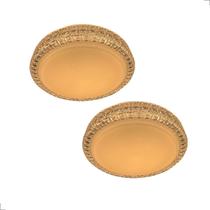 Kit 2 Plafon Acrílico Sagitta 12W Bivolt