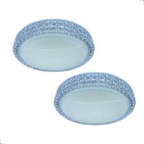 Kit 2 Plafon Acrílico Sagitta 12W Bivolt