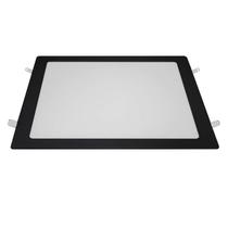 Kit 2 Plafon Led Embutir Qua Preto Branco Quente 24w 30x30 Kit 2 Plafon Led Embutir Qua Preto Branco Quente 24w 30x30