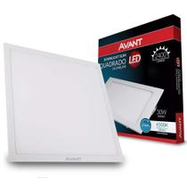 Kit 2 Plafon Led Quadrado 40X40 Embutir 30W Avant 4000K