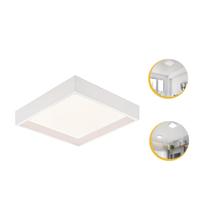 Kit 2 Plafon Luminária Painel Quadrado Recuado Sobrepor 18w