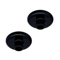 Kit 2 Plafon Simples Redondo Rosqueado E27 14,5cm Preto Kit 2 Plafon Simples Redondo Rosqueado E27 14,5cm Preto