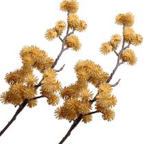 Kit 2 Plantas Artificiais Mamonas Decoração Jardim De 70cm